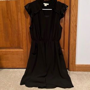 Black V Neck Dress